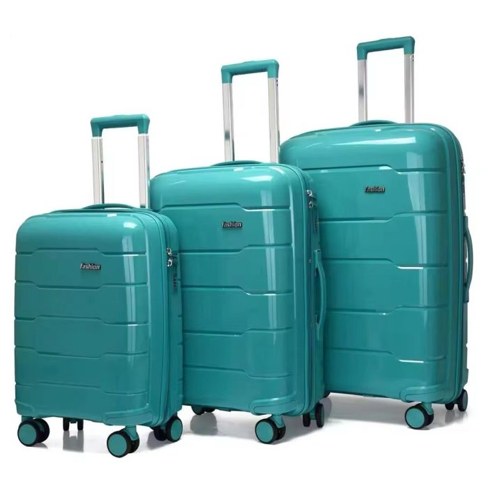 New Polypropylene Suitcases with Ceramic Sheen & Full-Rotation Wheels | 20–28 Inch Range
