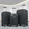 Smooth 3-Piece Unbreakable PP Luggage Set (20″, 24″ & 28″) with Ceramic Finish & Double Spinner Wheels |