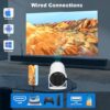 HY300 PRO Smart Projector 4K Support, Android TV 11, WiFi 6, Bluetooth 5.0 Portable Mini Projector with Auto Keystone & 180° Rotation
