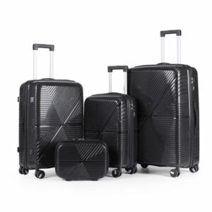 New 4-Piece PP Unbreakable Luggage Set with Beauty Case (28″, 24″, 20 & 18″) sizes (Copy)