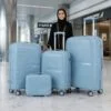 New 4-Piece PP Unbreakable Luggage Set with Beauty Case (28″, 24″, 20 & 18″) sizes (Model - 9205)