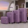 [P802-4PC] 4-Piece PP Unbreakable Luggage Set with Beauty Case (28″, 24″, 20 & 18″) sizes