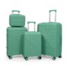 [BK006-4PC] 4-Piece PP Unbreakable Luggage Set with Beauty Case (28″, 24″, 20 & 18″) sizes