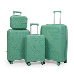 [BK006-4PC] 4-Piece PP Unbreakable Luggage Set with Beauty Case (28″, 24″, 20 & 18″) sizes