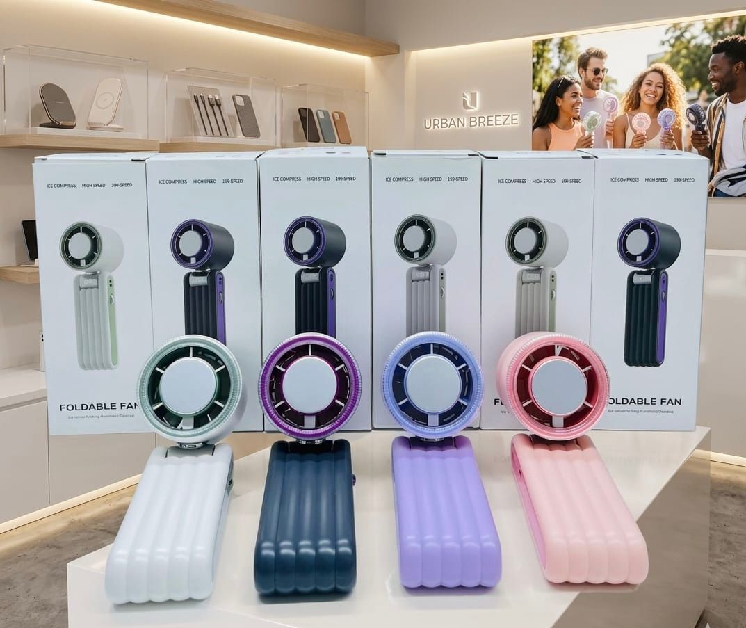 199-speed Portable Cooling Fan Mini Handheld Turbofan USB Rechargeable Fan